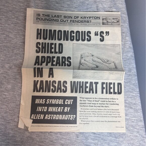 National Whisper Promo Newspaper Print Superman is Back! 1993 - Picture 4 of 8